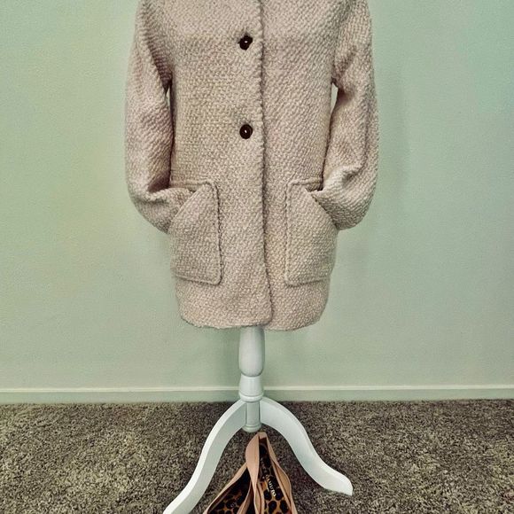 Super Cute Zara Girls Sherpa Wool Coat - Picture 2 of 6